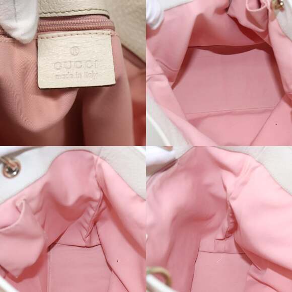 GUCCI GG Canvas Tote Bag Gold Pink - Picture 11 of 12